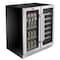 Whynter 30 in Built-In French Door Dual Zone Wine Refrigerator/Beverage Center BWB-3388FDS - alternate 8